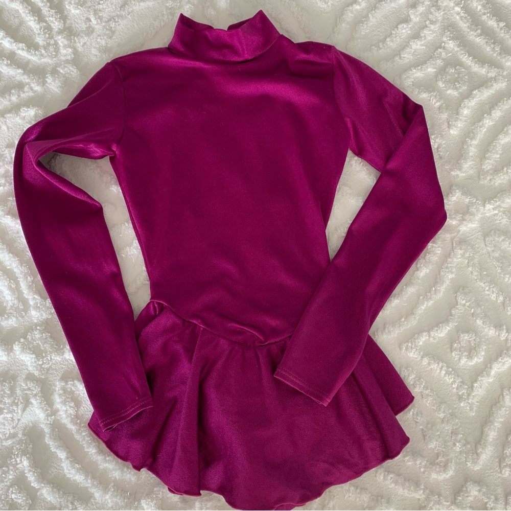 Girls MAJOR MOTION fuchsia ice figure skating dress